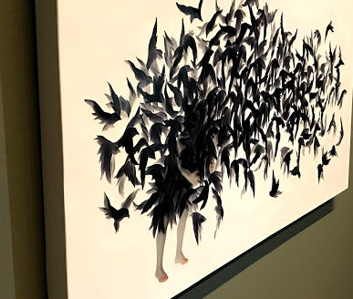 ​【真作】粟津杜子 油彩画 F6号「タイトル（仮：夜のベネチア）」 中谷ミチコ その小さな宇宙に立つ人 三重県立美術館│OutermostNAGOYA