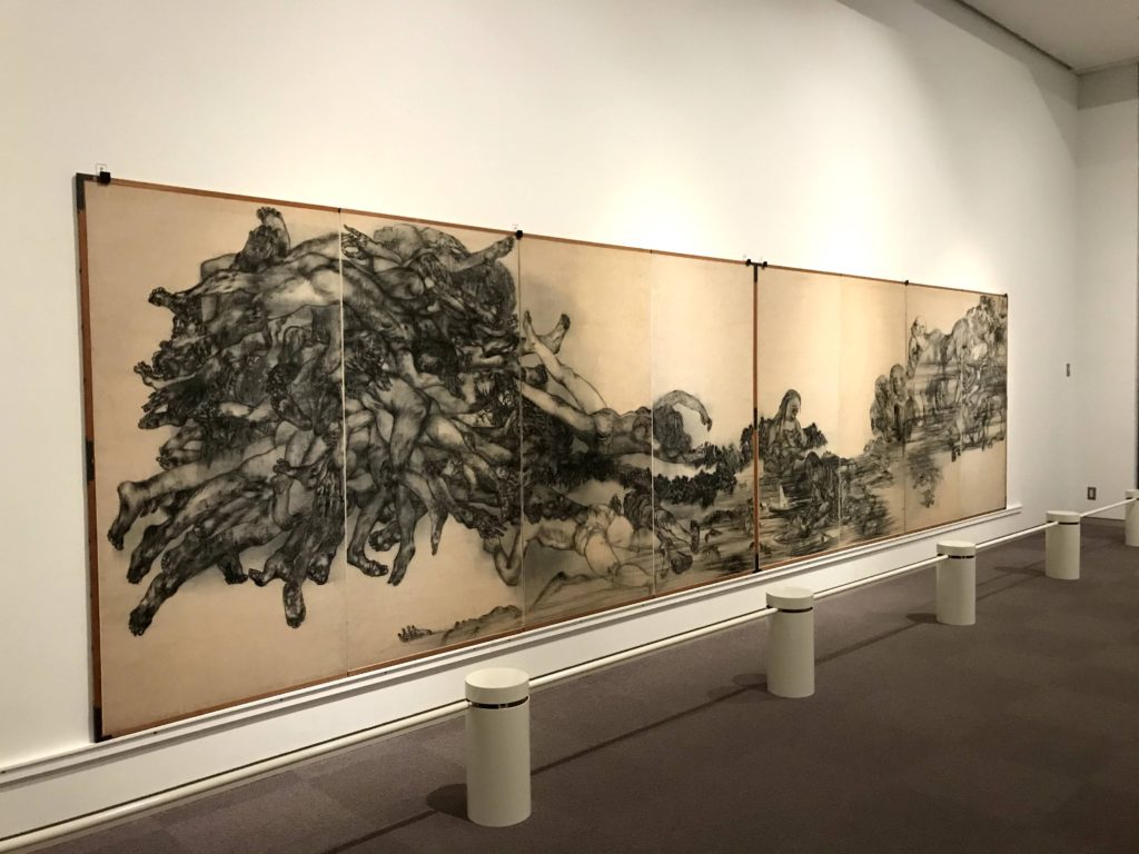丸木位里 『あかん湖』 水墨画 - 北海道画廊