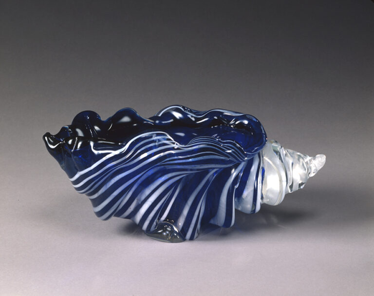 底値 岩田藤七作 蒼風好み 硝子花器 昭和28(1953)年作品 専用