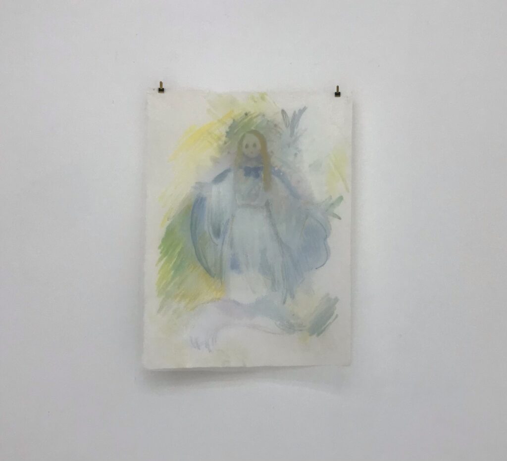 飯田美穂　原画　2022 フレームつき　人気作家 飯田美穂 個展 絵とフレーム（窓）10/5（木）〜10/11（水） – GINZA