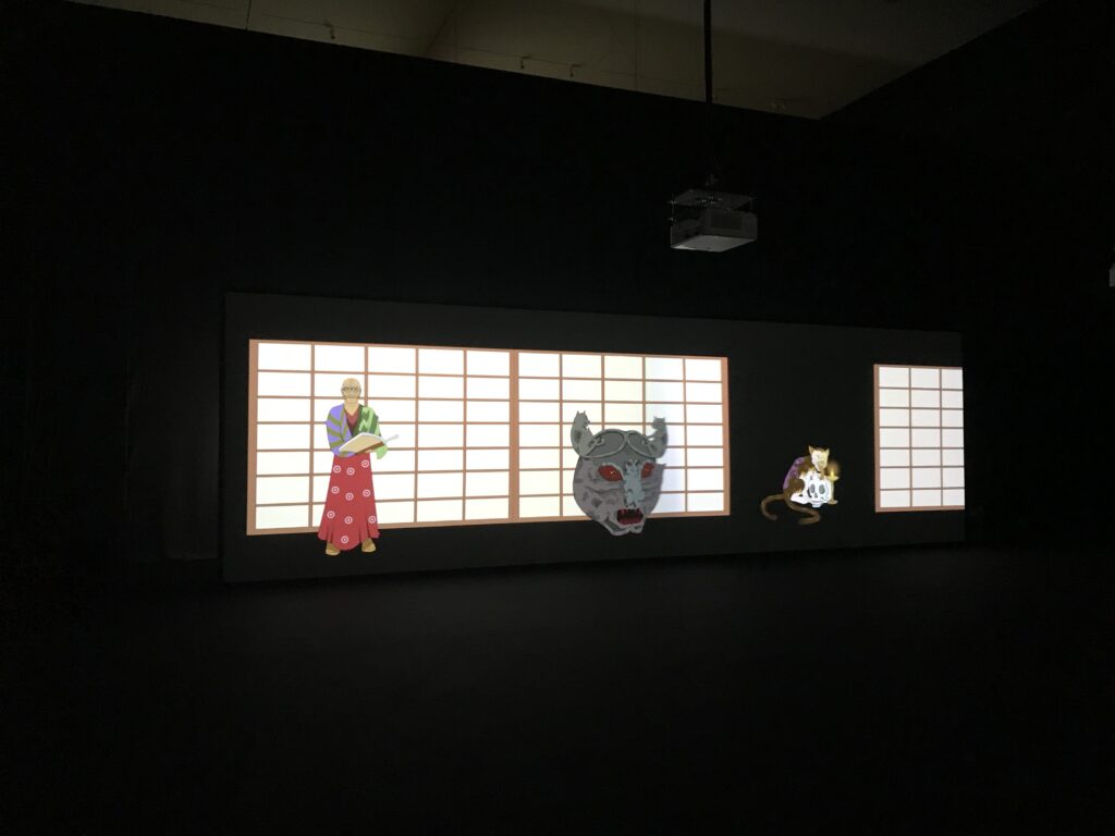 豊田奈緒　王様の首2 キャンバス作品ミクスドメディア 豊田奈緒 王様の首2 キャンバス作品ミクスドメディア