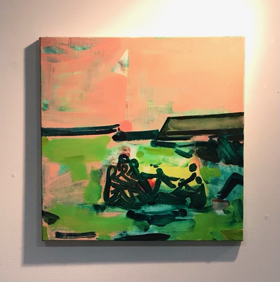 現代アート70s ガレリアグラフィカ絵画ビンテージモダン幾何学抽象画